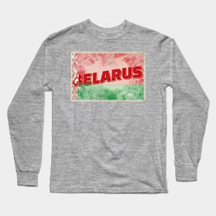 Belarus Vintage style retro souvenir Long Sleeve T-Shirt